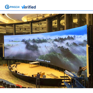 Schermo LED Curvo 3D per Eventi con Processore Video P3.91 P4 P1.95 P2.5 Display LED 500x500mm Parete LED Portatile - Product Image 1