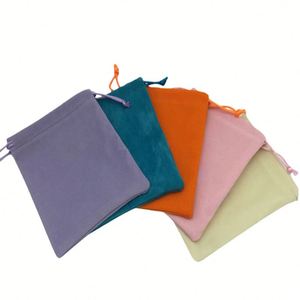 Bolsas de Terciopelo con Cordón y Logotipo Personalizado, Bolsas de Regalo para Joyería, a Prueba de Polvo, para Collares y Pulseras - Product Image 2