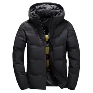 New High Quality White Duck Thick Down Men Coat Snow Parkas Male Warm Brand Clothing Winter Down Outerwear