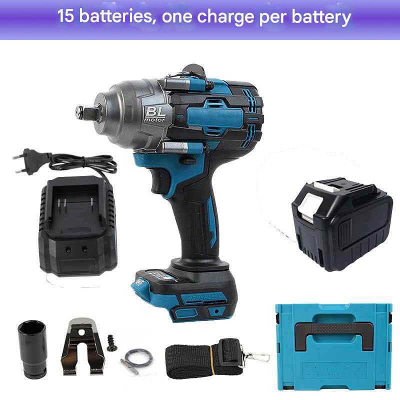 15-cell battery pack (one battery, one charger) + plastic case