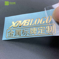 Autocollants métalliques brillants de qualité supérieure Goode, étiquettes d'identité personnalisées pour boîtes de montres, décalcomanies de logo professionnelles en nickel argenté mat