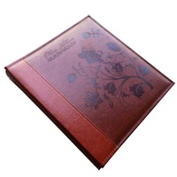 Álbum de Fotos de Cuero PU Grabado de 12 Pulgadas con Páginas Autoadhesivas, Álbum Familiar para Bodas, Gran Venta, Alta Calidad, Personalizable