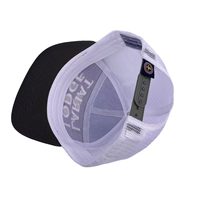 Casquette en maille snapback à haut profil 7 panneaux avec logo brodé 3D auditée par SGS