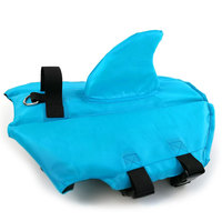 Maillot de bain pour chien avec aileron de requin, gilet de sauvetage pour animaux de compagnie, veste flottante avec poignée de flottabilité et de sauvetage, costume de bain pour chien de taille moyenne et grande