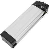 Batterie de vélo électrique 24V 36V 48V 7.6-30Ah Silver Fish Lithium-ion avec affichage LED intégré au tube diagonal pour E-Bike