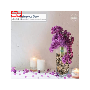 Sunyo <span class=keywords><strong>vase</strong></span> en verre cube cylindrique <span class=keywords><strong>carré</strong></span> en stock cristal design de bloc populaire de haute qualité personnalisé - Product Image 5