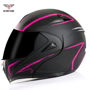 Casco Integrale in Fibra di Carbonio <span class=keywords><strong>VIRTUE</strong></span> DOT Approvato con Doppia Lente e Visiera in ABS Nuovo Standard Nazionale Taglia S <span class=keywords><strong>VIRTUE</strong></span>-808 per Moto - Product Image 4