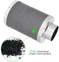 Système hydroponique avec filtre HEPA et charbon actif pour ventilateur en ligne de serre de culture, contrôle efficace des odeurs, air intérieur purifié