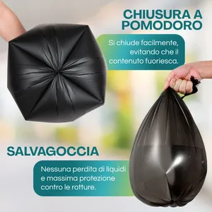 Sacchi per rifiuti neri Paluplus 60x80 cm per la raccolta differenziata - Product Image 4