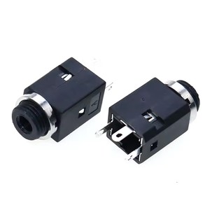 PJ341 <span class=keywords><strong>301</strong></span> 376M 301M 325M Conector Hembra Estéreo de 3.5mm con Tornillo, Conector de Audio para Auriculares de 3.5mm, Conector Cilíndrico PJ-324 - Product Image 6