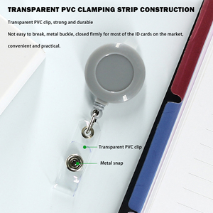 Biểu Tượng Tùy Chỉnh 32Mm Có Thể Thu Vào Keychain ID Huy Hiệu Chủ Reel Bóng Nhựa ABS Vòng Có Thể Thu Vào Huy Hiệu Reel Với Trở Lại Clip - Product Image 3