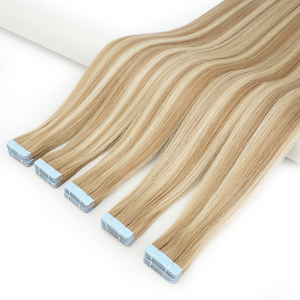 Extensions de cheveux naturels à double trame invisible, type Skin Weft, pour salon, couleur noir de jais - Product Image 3