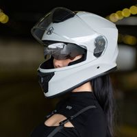 Équipement de protection pour moto, casque intégral, coque 902, couleur unie, homologué DOT, ABS, double visière, nouveau, toutes saisons, hommes, femmes