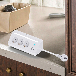 LED Desk Socket Strip with 16A Current 3AC Outlets <b>USB</b> and TYPE-<b>C</b> 1.5M Cable New Design EU Standard <b>Plugs</b> Sockets - Product Image 6