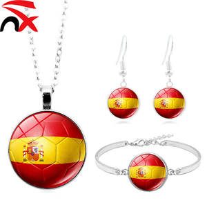 Ensemble <span class=keywords><strong>de</strong></span> bijoux <span class=keywords><strong>de</strong></span> football américain à succès : collier, bracelet et boucles d'oreilles, ensemble <span class=keywords><strong>de</strong></span> trois pièces pour les fans <span class=keywords><strong>de</strong></span> football - Product Image 6