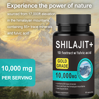 Capsules OLLI OEM Shilajit, extrait de résine de Shilajit de l'Himalaya avec Ashwagandha, Rhodiola Rosea, Panax Ginseng, complément alimentaire