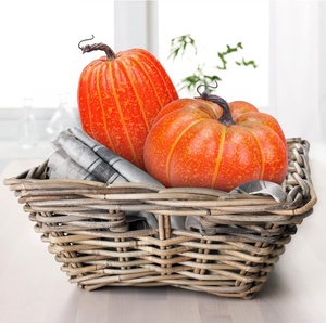 Calabaza Artificial Clásica de <span class=keywords><strong>Mubai</strong></span> de 19.5 cm, Decoración Otoñal de Espuma Sintética para Manualidades, Hogar, Halloween, Acción de Gracias, Regalo para Fiestas de Cosecha - Product Image 3