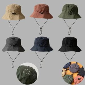 <b>Ski</b> Helmet Unisex Foldable Quick Dry Sun Safari Hat Waterproof Hiking Bucket Hat with String for Summer Outdoor - Product Image 4