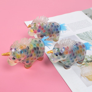 Pelota de goma musical antiestrés de unicornio, juguete de apretar para niños, venta al por mayor transfronteriza, éxito de ventas - Product Image 2