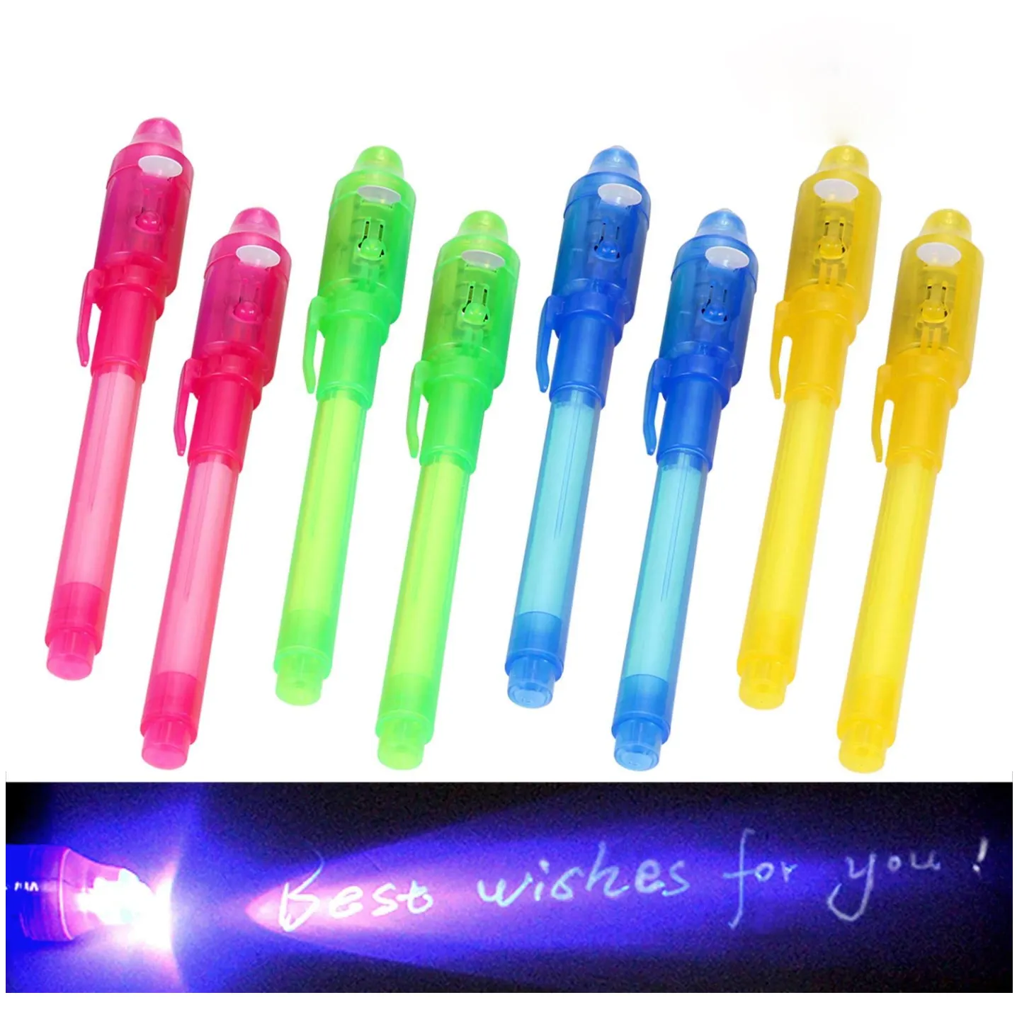 Необычная Волшебная Цветная многофункциональная Невидимая ручка с УФ-светом
