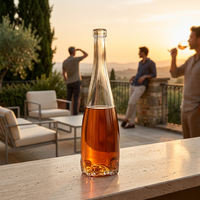 Flacons pompe en verre de haute qualité, esthétiques, avec marquage à chaud, capacité personnalisable, diffuseur de dégustation de whisky classique de luxe, avec bouchon à vis