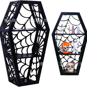 Estante Decorativo para Ataúd de Halloween Xianghao, Caja de Almacenamiento de Estilo Gótico para Decoración de Fiestas - Product Image 1