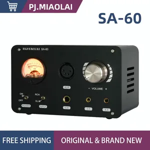Pj. Miaolai เครื่องขยายเสียง TPA6120แอมป์เอาต์พุต SA-60 4.4, เครื่องขยายเสียงหูฟังตั้งโต๊ะ <span class=keywords><strong>NE5532</strong></span>ช่องเสียบ XLR พร้อมเครื่องวัด Vu - Product Image 1