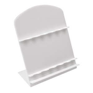Espositore in Acrilico Bianco per Penne, Porta Matite o Organizzatore da Scrivania con Motivi Quadrati e Triangolari - Product Image 2