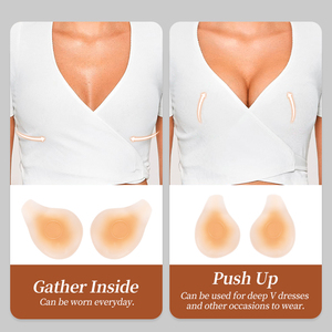 Effetto di sollevamento Super sottile nastro adesivo invisibile Push up per coprire Nips spugna copertura del capezzolo senza colla al centro - Product Image 6