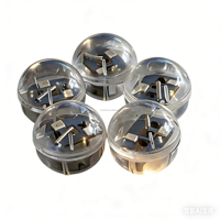 LED de 21 mm de diamètre avec lumières clignotantes rouges et bleues, accessoire d'éclairage pour ballons et jouets, étanche, antichoc et haute luminosité