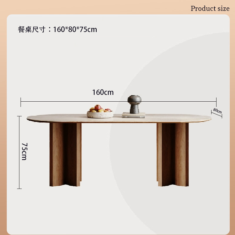 Mesa de comedor de 1,6 metros
