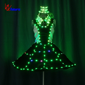 Gonna Corta LED Luminosa Stile Vintage Hepburn, Elegante a <span class=keywords><strong>Vita</strong></span> <span class=keywords><strong>Alta</strong></span>, Linea A, per Feste, Club, Spettacoli Teatrali, <span class=keywords><strong>Costume</strong></span> per Donne - Product Image 3