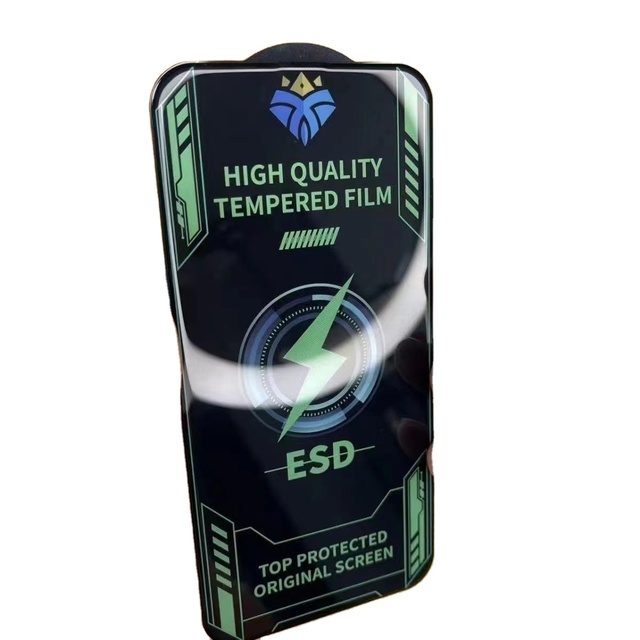 Super Large Curve Edge Electroplating Anti-fingerprint Esd Tempered Glass Film Phone Screen Protector for iphone 16 Pro Max