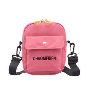 Bolsa de mensajero personalizada, riñonera deportiva de lona, bolso de un solo hombro para niñas - Product Image 4