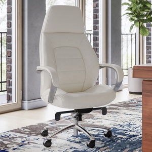 <span class=keywords><strong>Chaise</strong></span> <span class=keywords><strong>de</strong></span> <span class=keywords><strong>bureau</strong></span> classique haut <span class=keywords><strong>de</strong></span> gamme en cuir, <span class=keywords><strong>chaise</strong></span> <span class=keywords><strong>de</strong></span> direction ergonomique, pivotante, orange, avec vérin à gaz, en cuir - Product Image 4