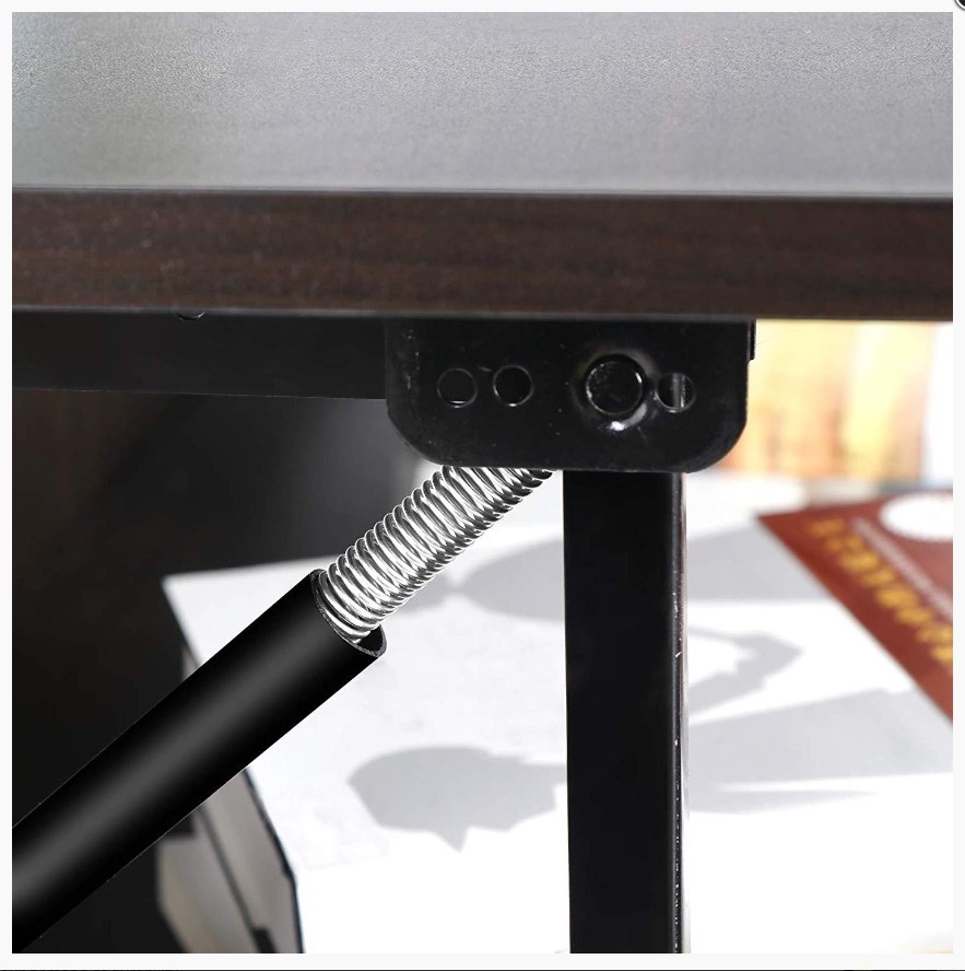 Bois Relevable Table Basse Avec Rangement Caché et Étagère