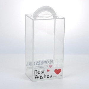 Caja de plástico transparente Shengfeng Packaging de 80x120 mm con asa para embalaje de regalos - Product Image 1