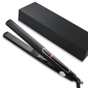เครื่องยืดผมไทเทเนียมสีดำเคราตินทรีทเมนต์500 °<span class=keywords><strong>F</strong></span> แบนไฟฟ้าสำหรับโรงแรมระดับมืออาชีพ1" - Product Image 6