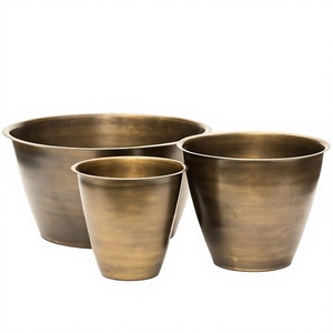 Maceta y jardineras decorativas para jardín de Metal con cubo de acero galvanizado para jardín - Product Image 1