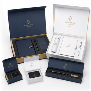 Caja Magnética Rígida para Kit de Regalo Promocional Premium con Detalle de Listón y Presentación de Temporada - Product Image 1
