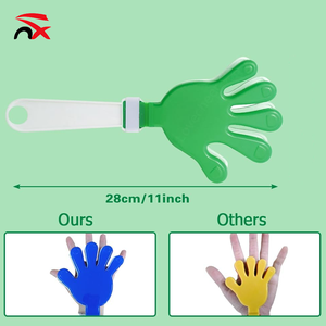 Nuoxin Supply Claquettes en plastique vert <span class=keywords><strong>et</strong></span> blanc, imprimées drapeau du Brésil, pour fêtes <span class=keywords><strong>et</strong></span> événements - Product Image 3