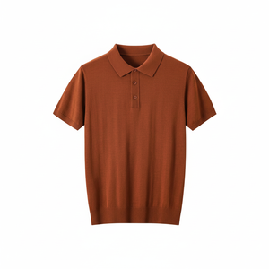 Camiseta de Hombre Personalizada, Simple, Elegante y Moderna, 100% Lana, para Primavera y Otoño - Product Image 1