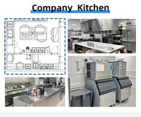 Ensemble d'équipements de cuisine professionnelle sur mesure, gaz/électrique, en acier inoxydable, avec certification CE ISO9001