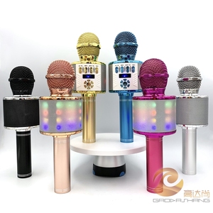 Hot Selling Music Singing <b>Wireless</b> <b>Microphone</b> Speakers Portable Handheld <b>Microphone</b> Ws858 For Ktv Singing - Product Image 4