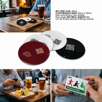 Disco NFC ISO14443A de Epoxi de 30 mm con Impresión Personalizada para Compartir Tarjetas de Visita en Redes Sociales