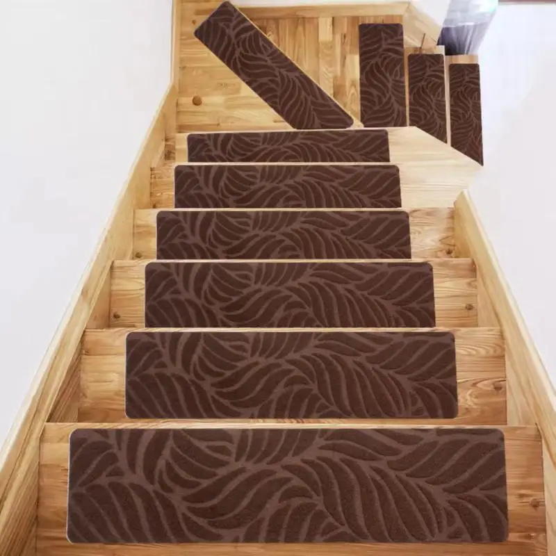 Treppen matte Profil matte tpr kleber freie selbst klebende rutsch feste Matte gebürsteter geprägter Boden wiederholte Verwendung rutsch fester Treppen teppich