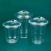 Couvercle de tasse à thé Boba en plastique jetable pour boissons et café servant de bouchon de bouteille pratique