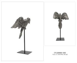 Popolare resina argento e oro 3D Parrot <span class=keywords><strong>Bird</strong></span> Decoration Set di 3 in vendita - Product Image 2
