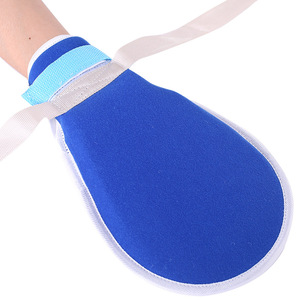 Guantes antiarañazos, color azul cielo, suaves y transpirables, para rehabilitación de manos de personas mayores - Product Image 3