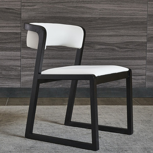 Modern Simple Light Luxury Solid Wood Home Restaurant Upholstered Hotel <b>Kitchen</b> Dining <b>Chairs</b> - Product Image 1